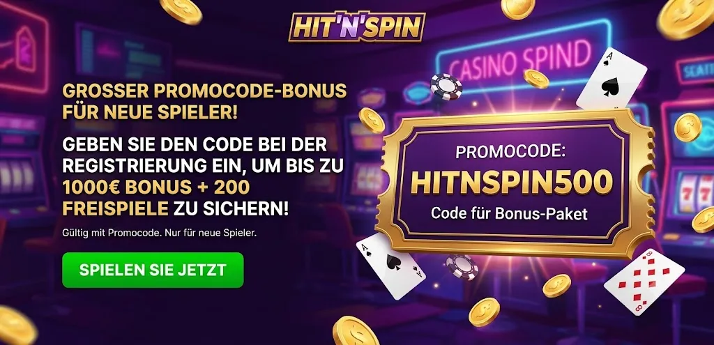 HitnSpin Casino Bonuscode und Promo-Code