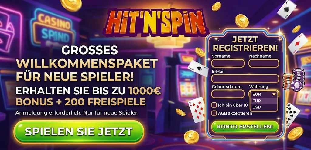 Registrierung und Login bei Hitspin Casino